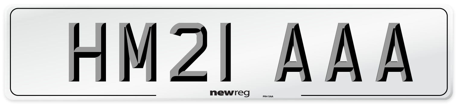 HM21 AAA Number Plate from New Reg